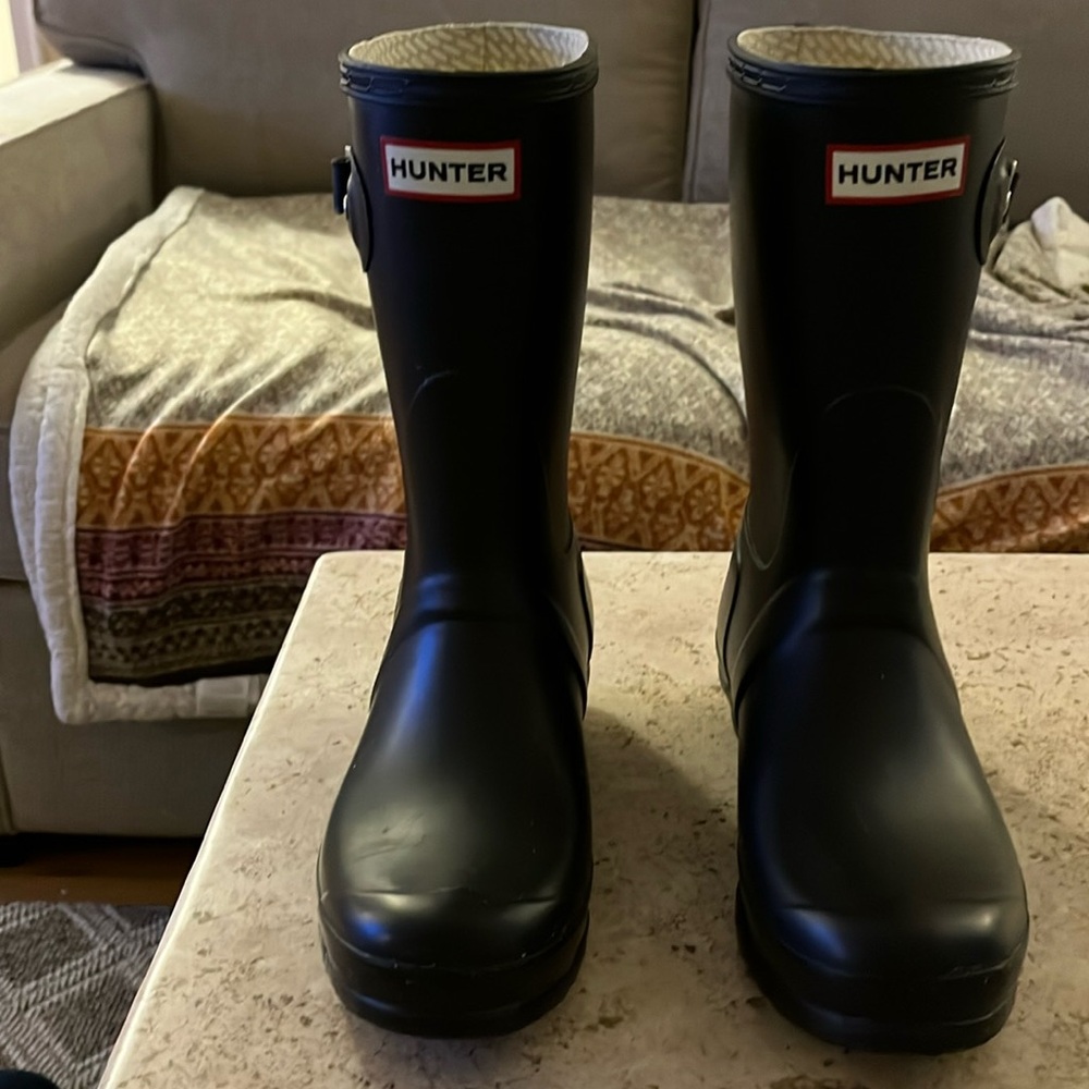 Black Hunter Rainboots.  Size 7M
